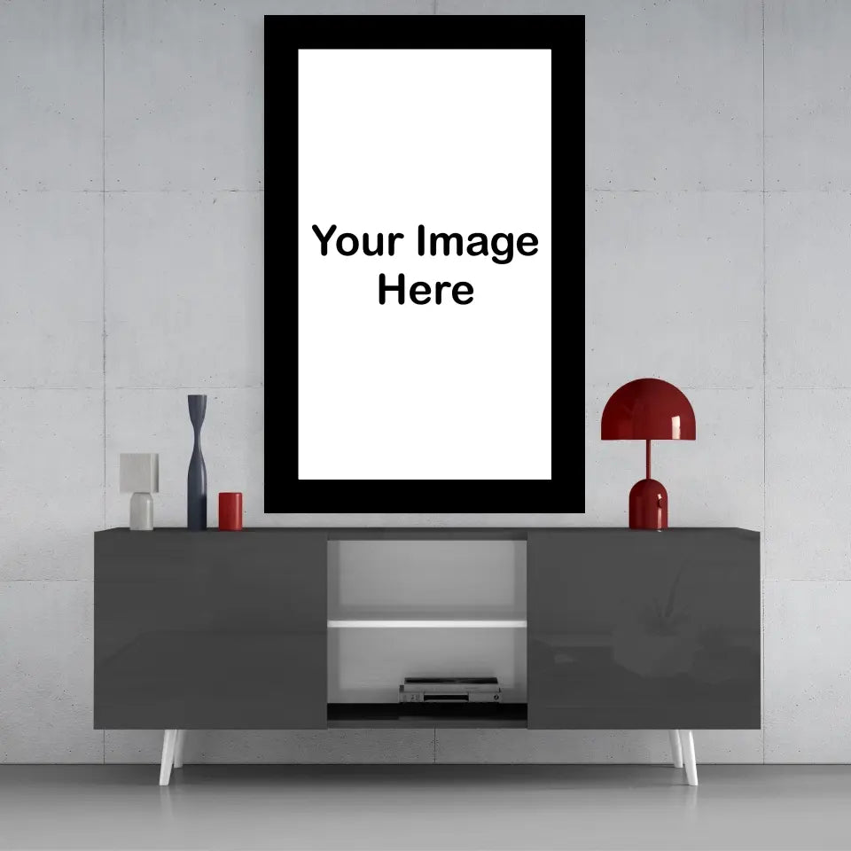 Bordered Custom Print on Glass.