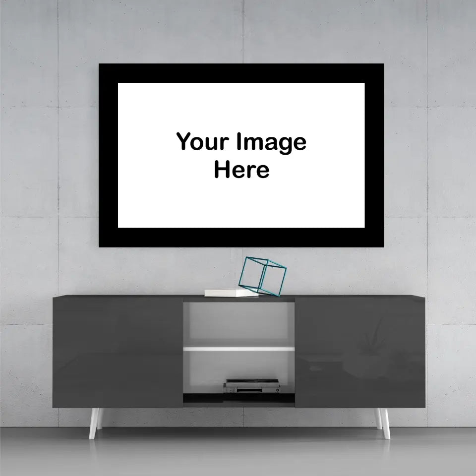 Bordered Custom Print on Glass.