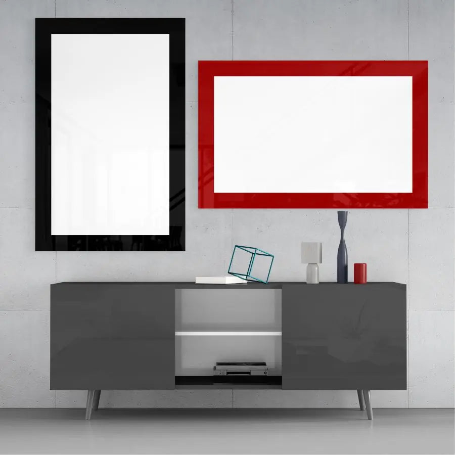 Bordered Custom Print on Glass.