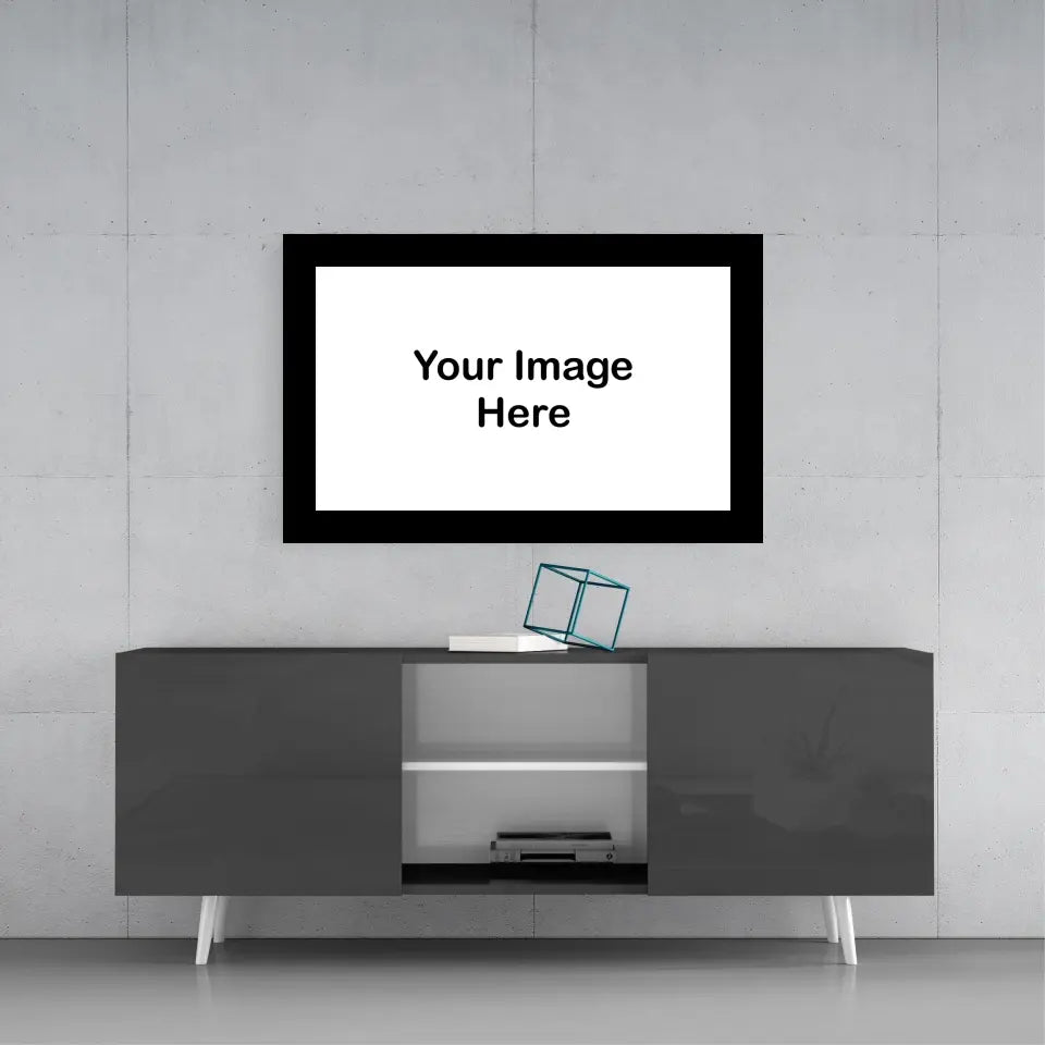 Bordered Custom Print on Glass.