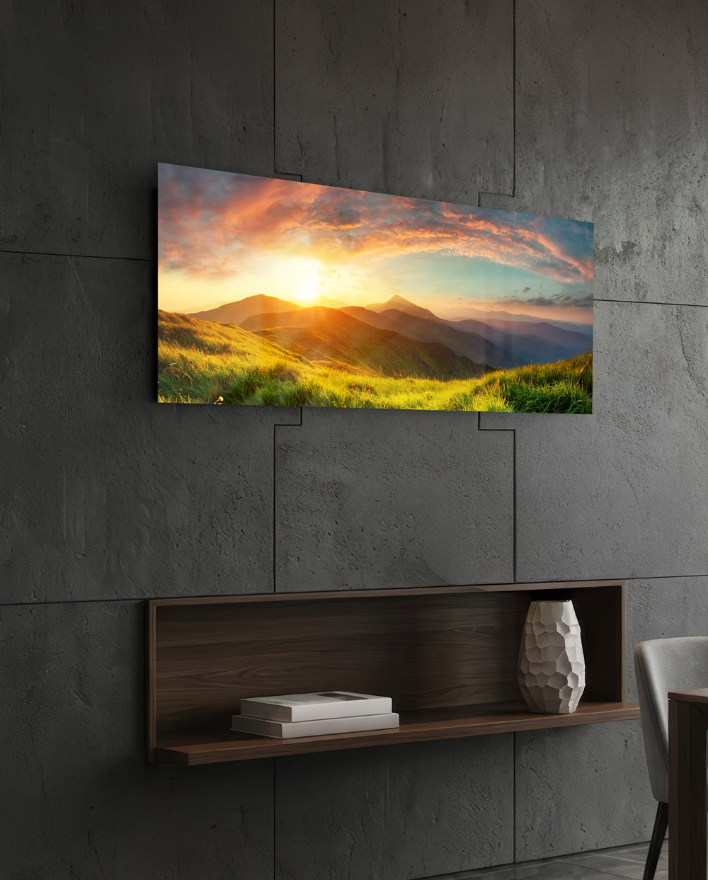 Valley Glass Wall Art (36"x14") lifestyle preview B