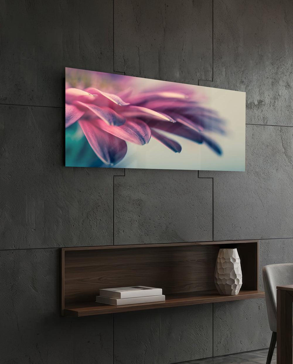 Macro Glass Wall Art (36"x14") lifestyle preview B