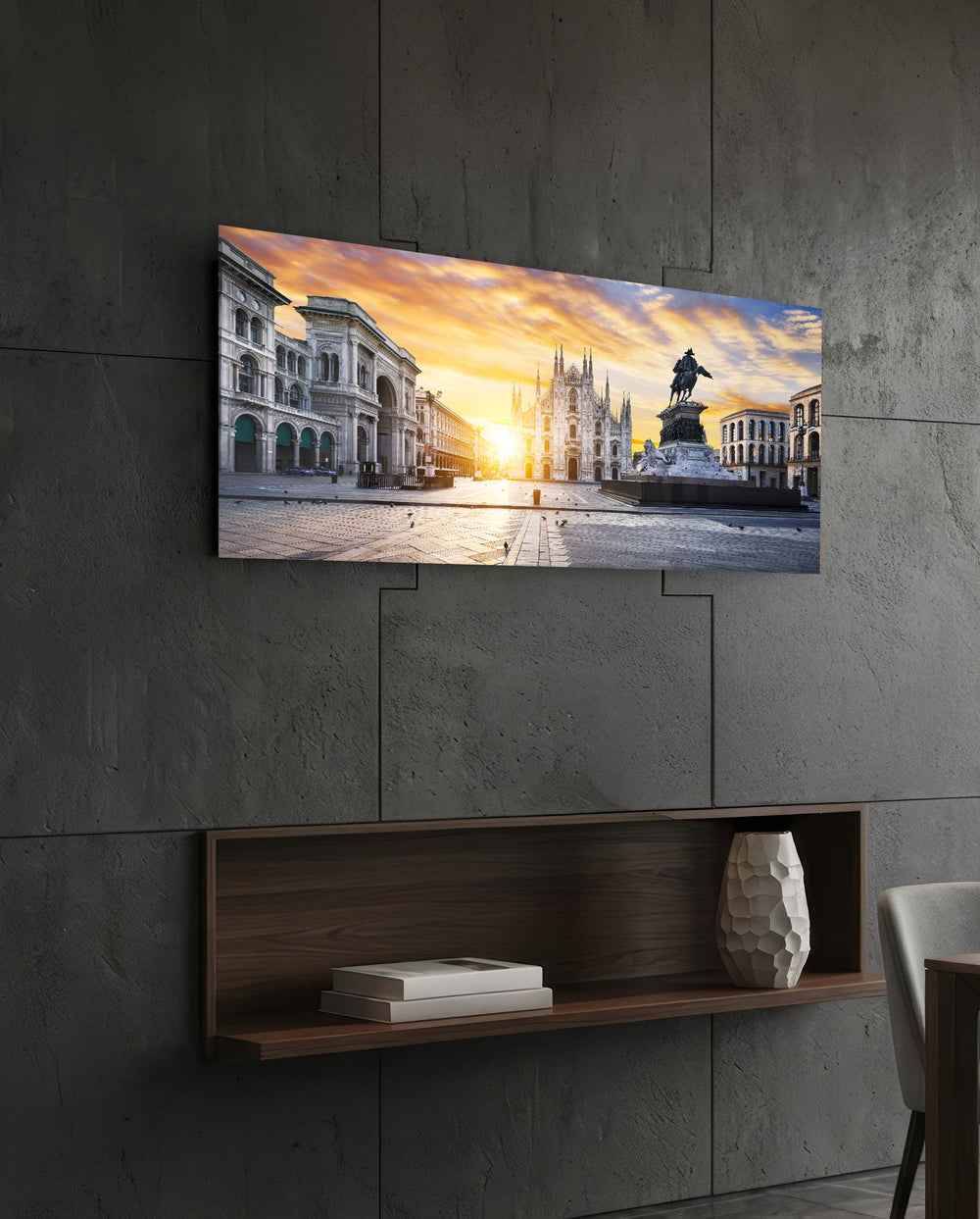Medieval Glass Wall Art (36"x14") lifestyle preview B