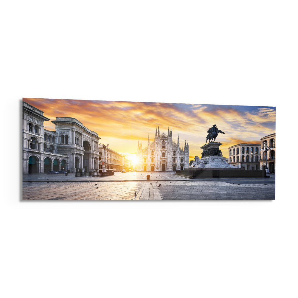 Medieval Glass Wall Art (36"x14") lifestyle preview F