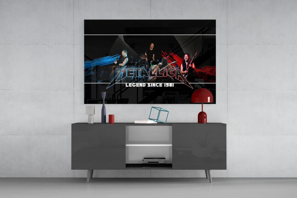 Metallica panel catching directional light to reveal its electric thunder