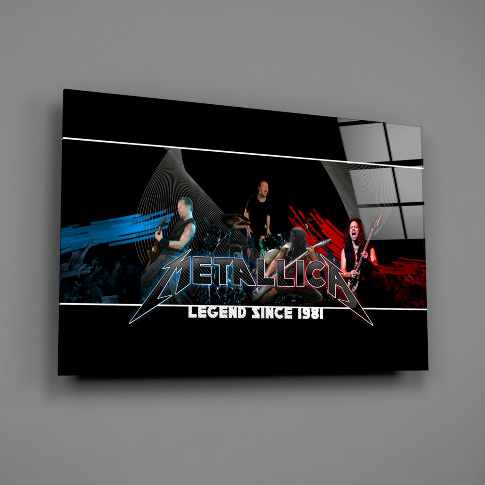 Concert-poster panel bringing electric thunder to a contemporary music room
