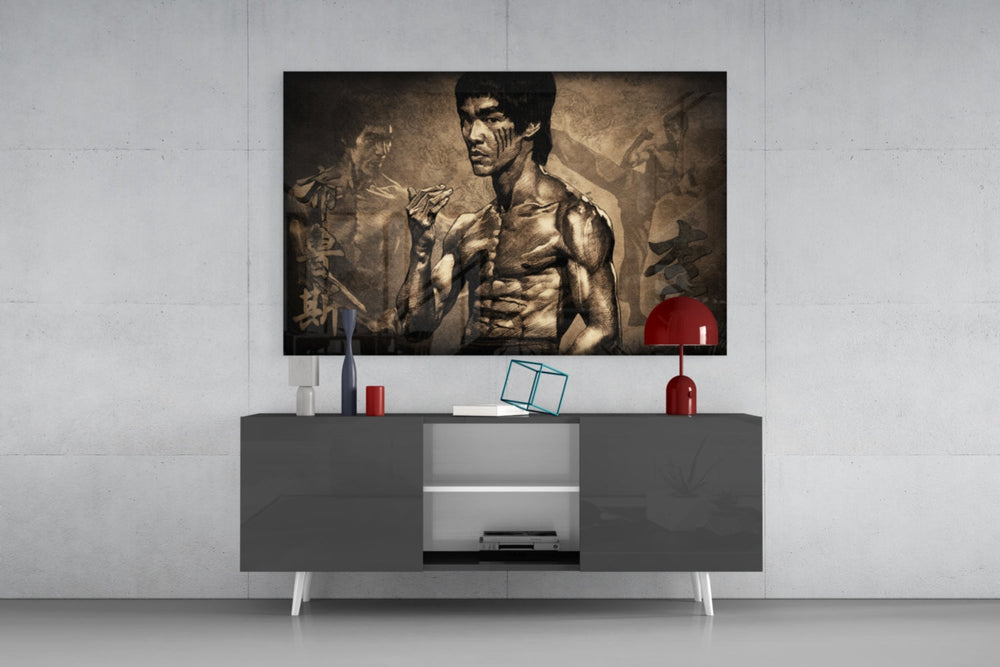 Martial Arts Master Glass Wall Art