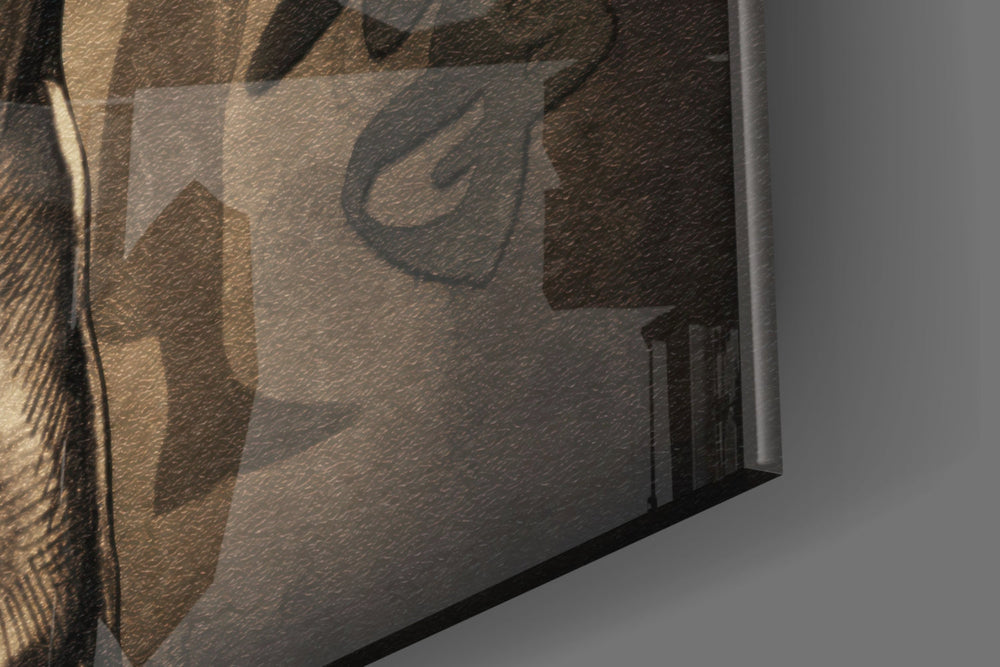 Martial Arts Master Glass Wall Art