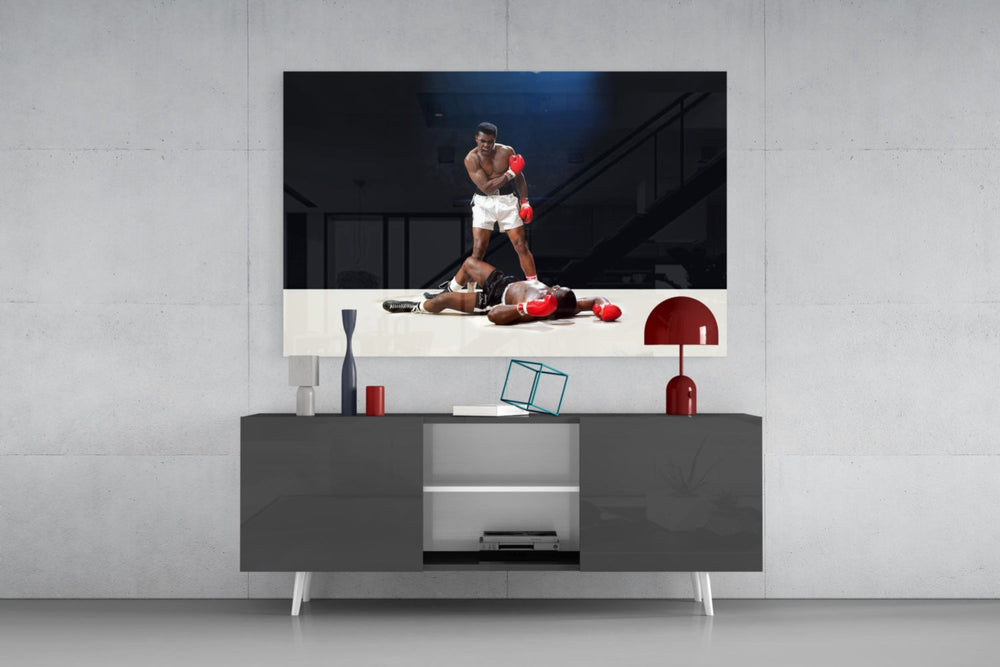Knockout Boxer Glass Wall Art