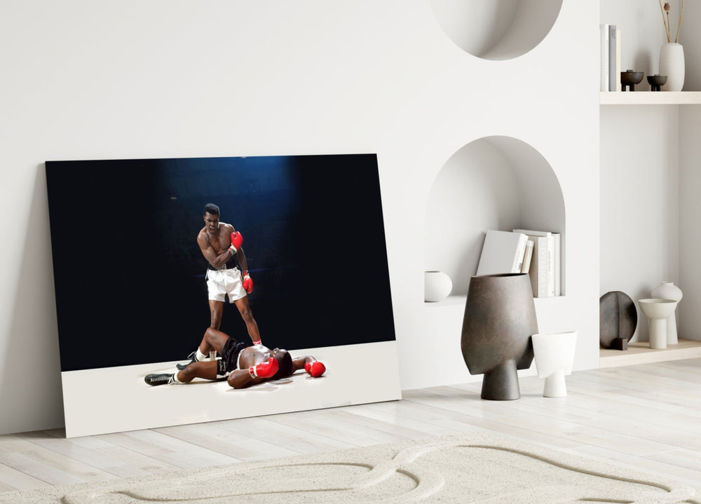 Knockout Boxer Glass Wall Art