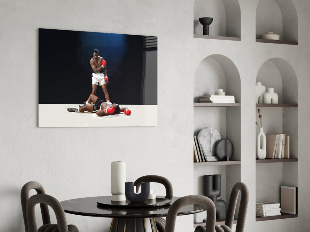 Knockout Boxer Glass Wall Art