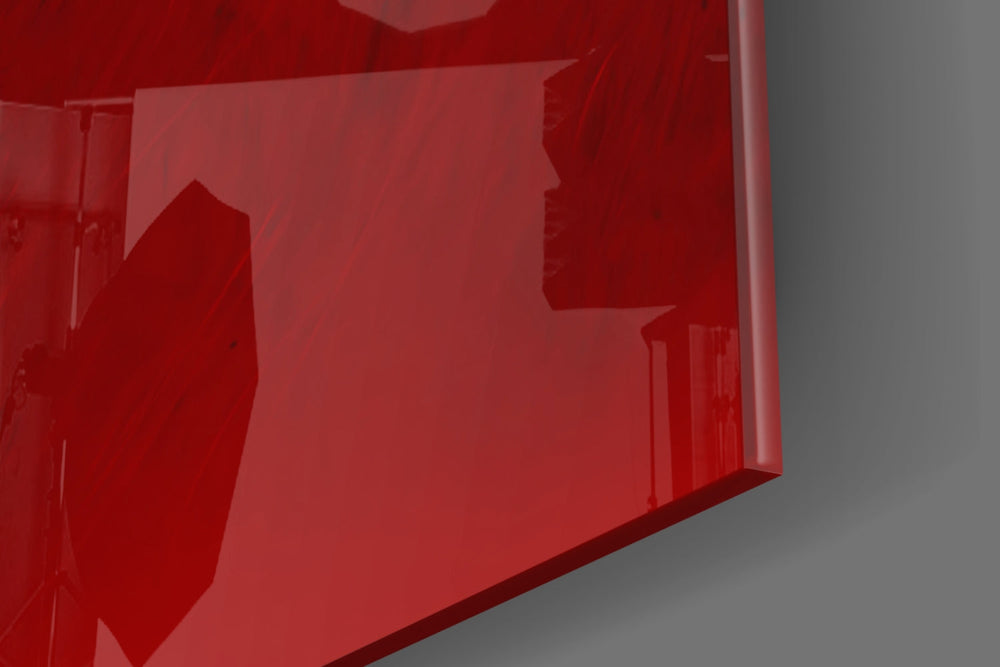 Flag of Canada Flag artwork anchoring a wall with bold patriotic palette