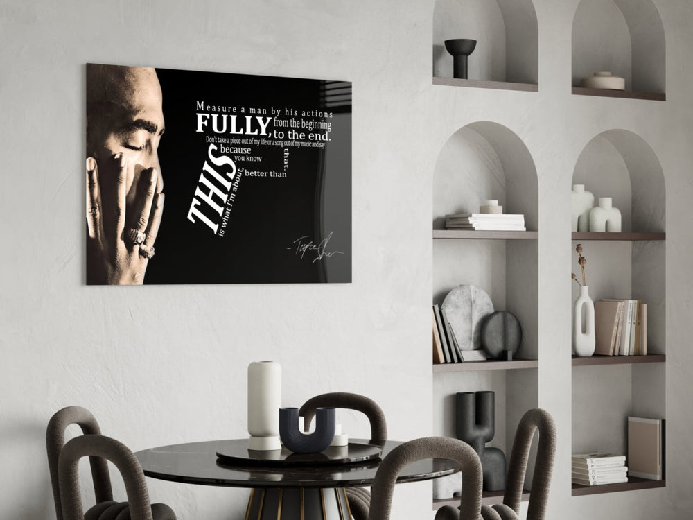 West Coast Rap Icon Glass Wall Art
