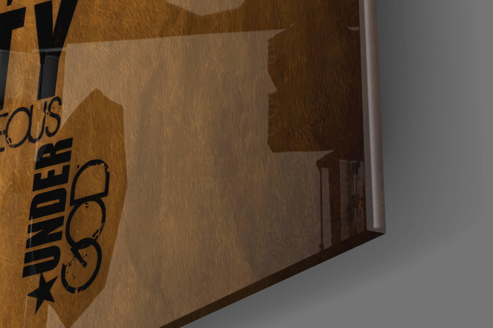 USA Map artwork anchoring a wall with warm patriotic palette