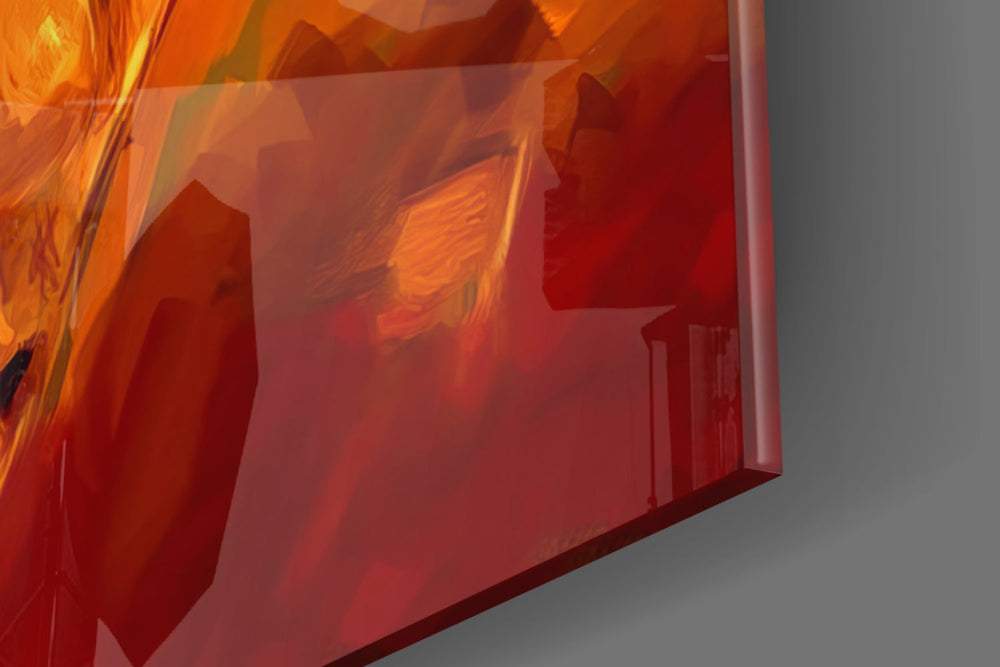 Martial Arts Master Glass Wall Art