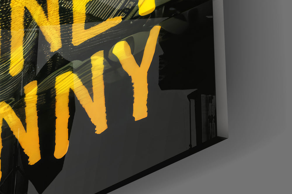 Close-up detail of the Benjamin Franklin portrait with 'No Money No Funny' text