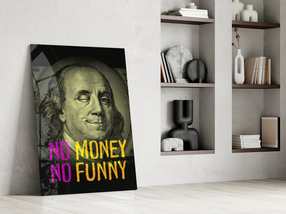 Benjamin Franklin artwork in a masculine study or man cave