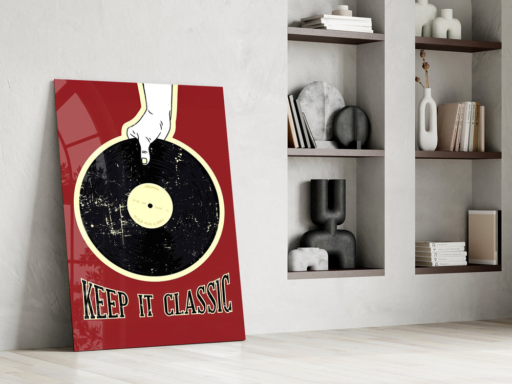 Keep It Classic artwork in a contemporary record store interior