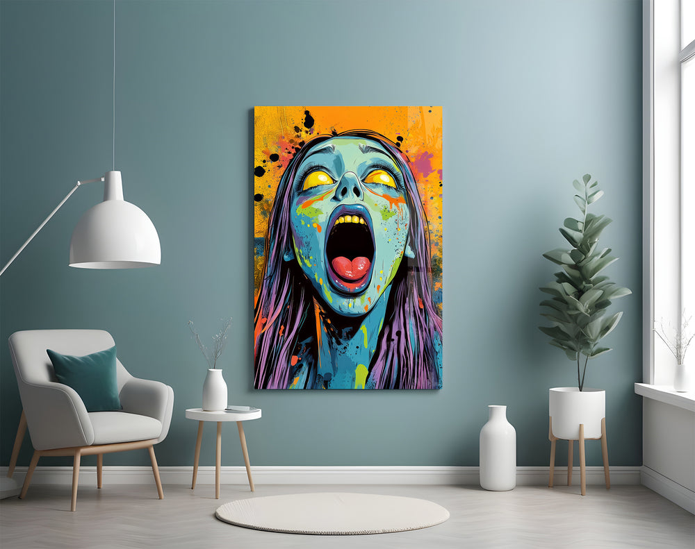Living Dead artwork styled in a tattoo studio interior