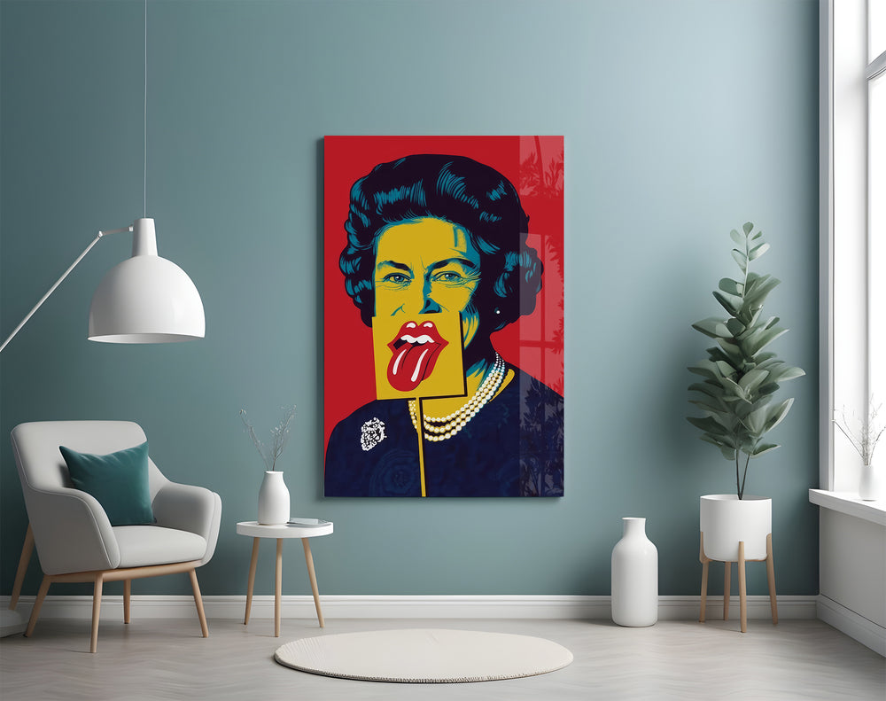 Regal Crown Pop Glass Wall Art