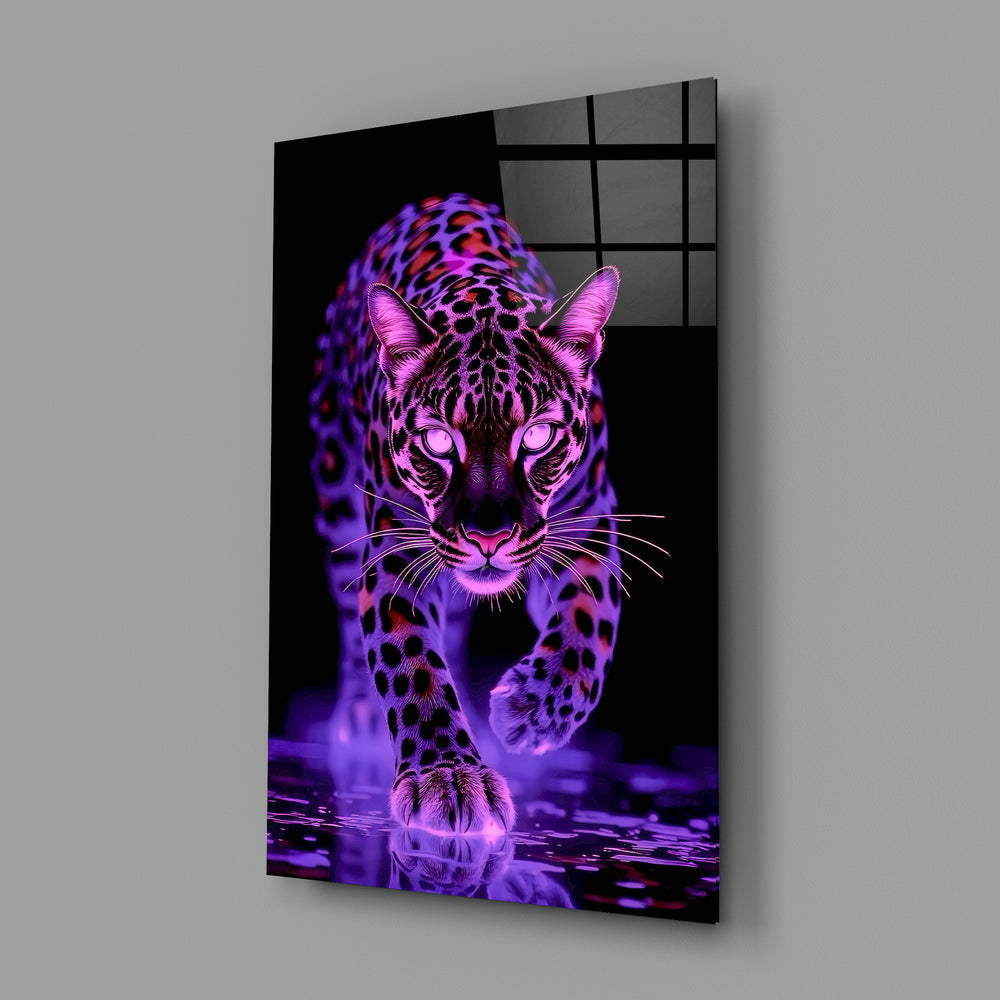 Cinematic predator panel anchoring a teen's bedroom wall