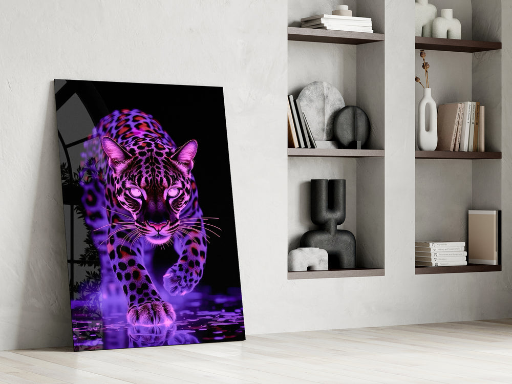Predator artwork above a console in a man cave