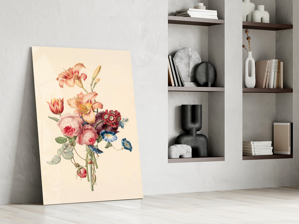 Floral artwork in a contemporary women's clinic interior