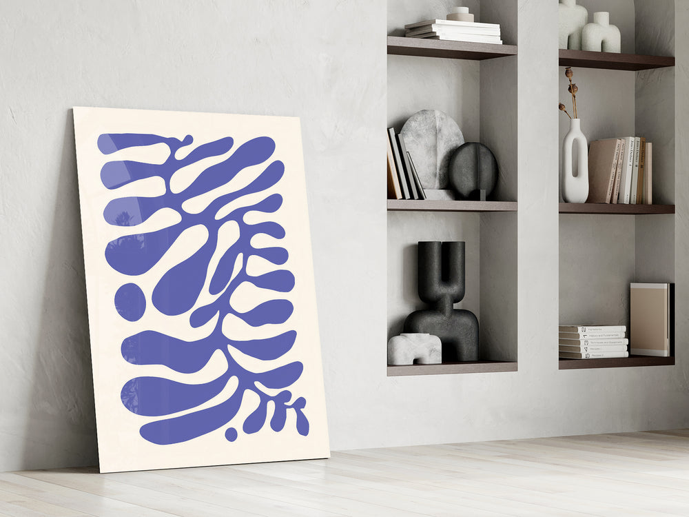 Modernist artwork in a contemporary guest bedroom