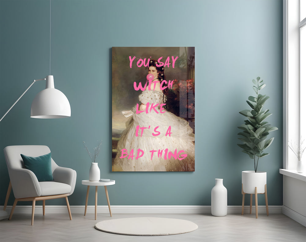 Witchy Elegance artwork styled in a designer's office interior