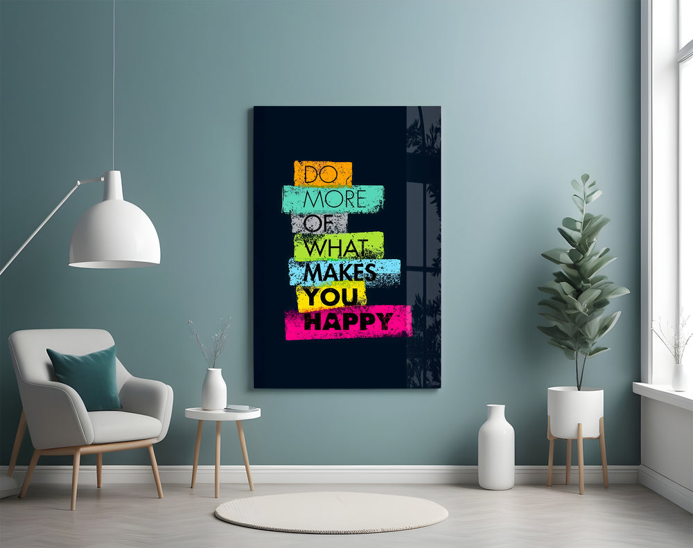 Affirmation artwork styled in a home gym with bright accents
