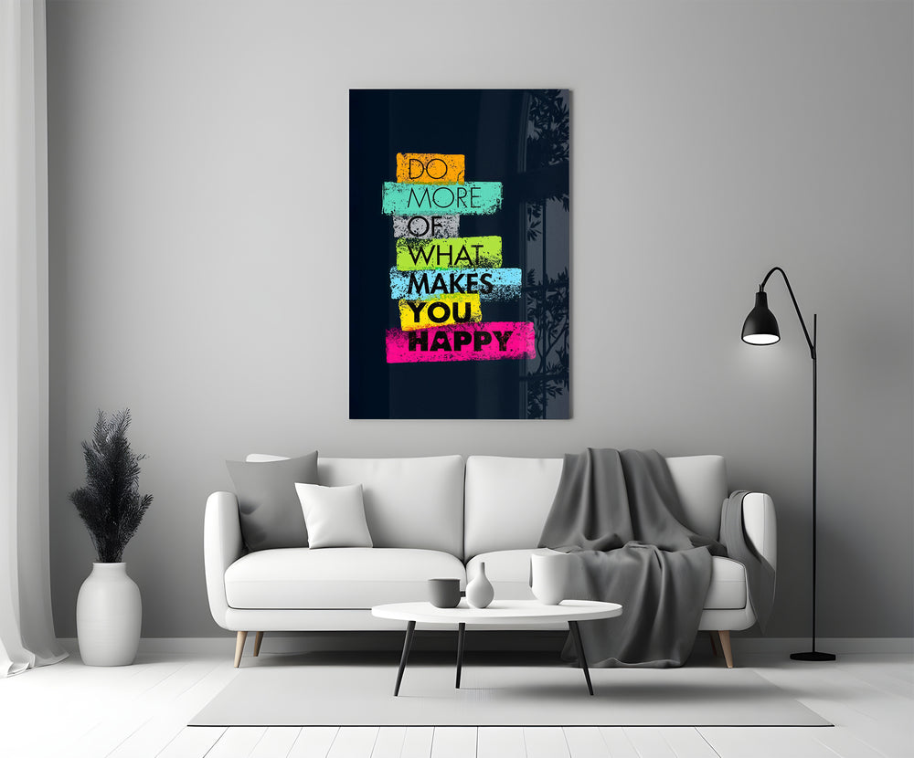 Color-block glass print bringing daily intention to a women's boutique
