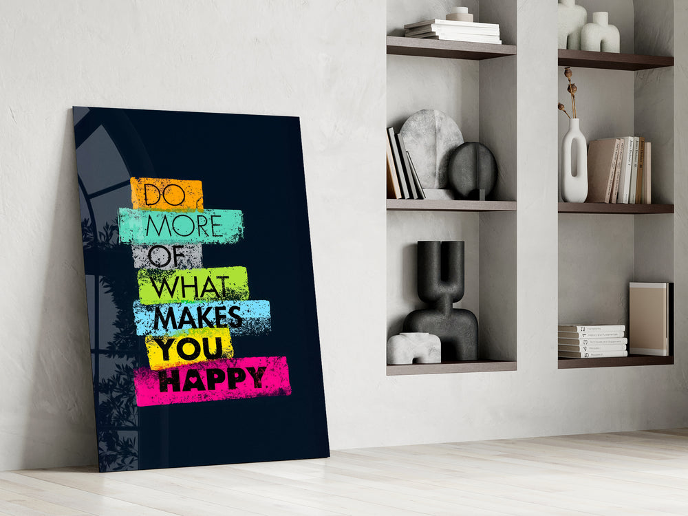 Affirmation artwork in a teen's bedroom with bold palette
