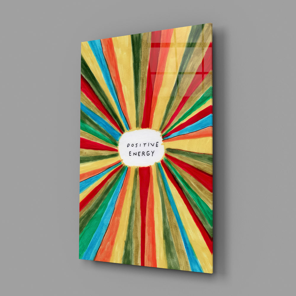 Hand-painted affirmation panel anchoring a creative studio wall