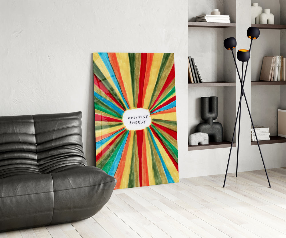 Sunburst panel against a soft sand-painted accent wall