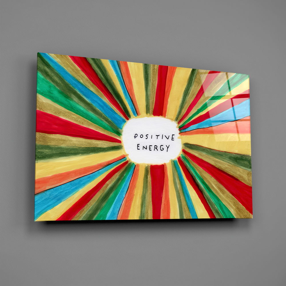 Hand-painted affirmation panel anchoring a creative studio wall