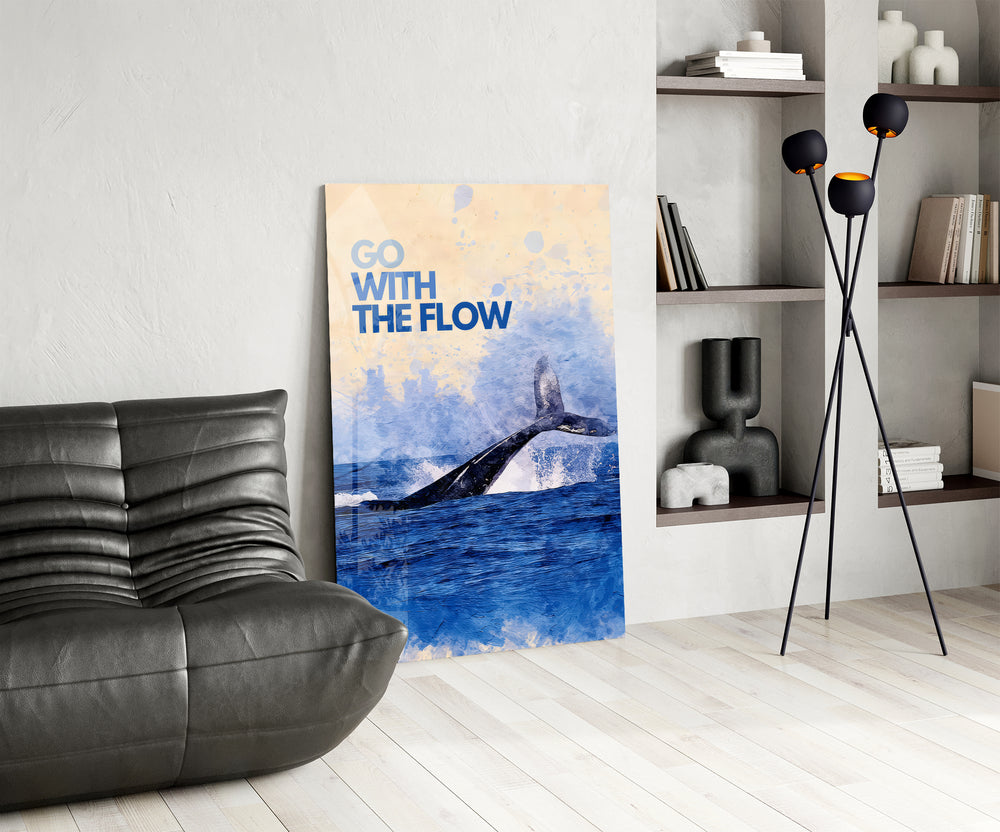 Marine panel against a soft sand-painted accent wall