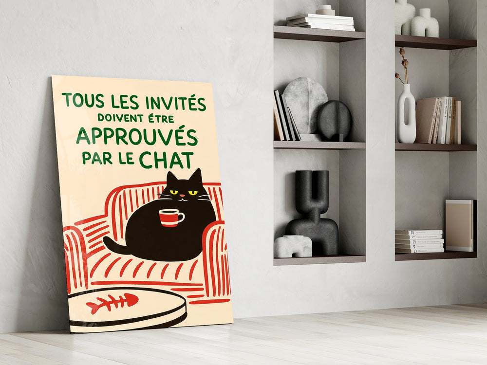 French poster artwork in a teen's bedroom with retro accents