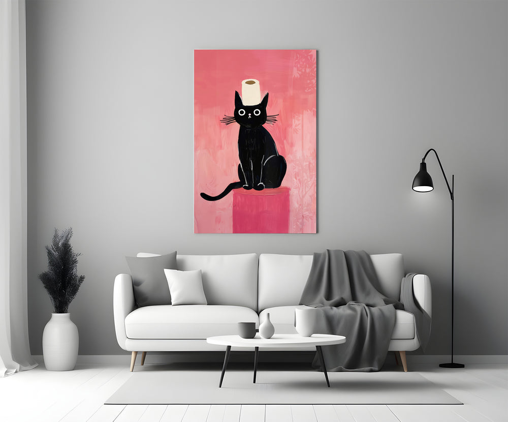 Painterly glass print bringing wit to a teen's bedroom