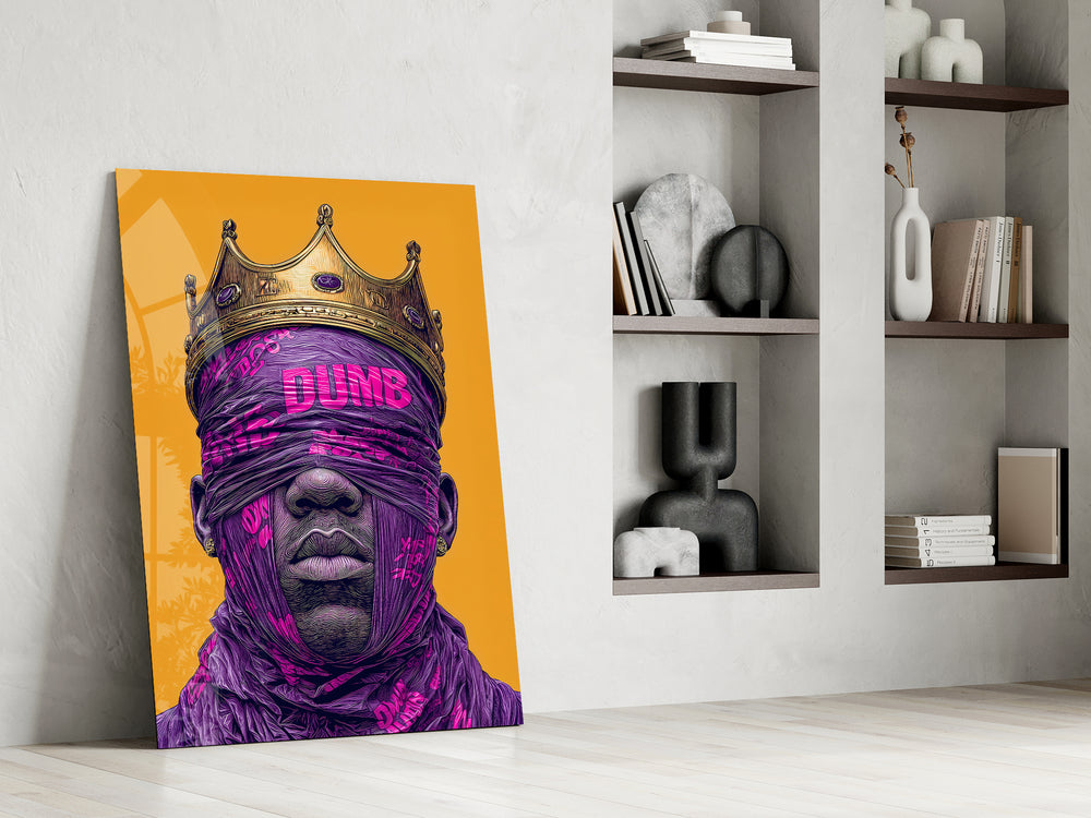 Pop-graffiti artwork in a teen's bedroom with vibrant accents
