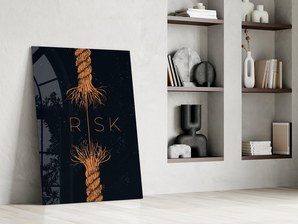 Conceptual artwork in a teen's bedroom with sophisticated palette