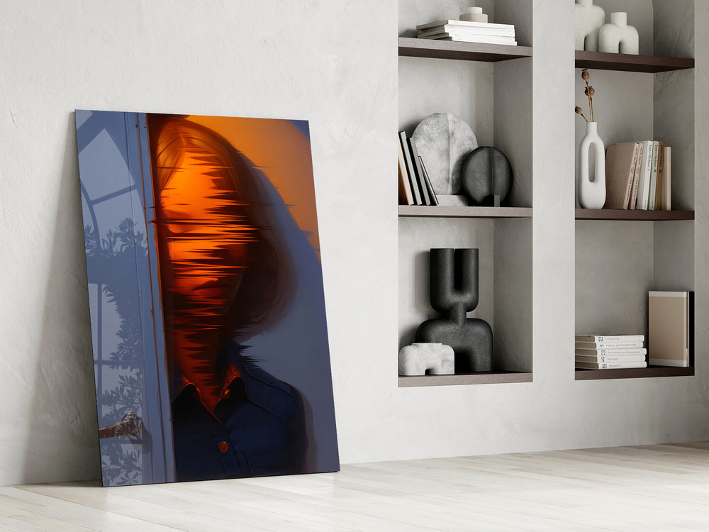 Conceptual artwork in a cinema-room accent wall