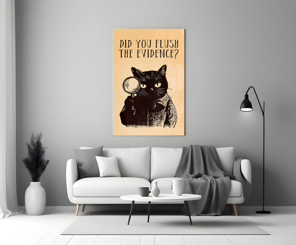 Sepia glass print bringing wit to a kid's bedroom