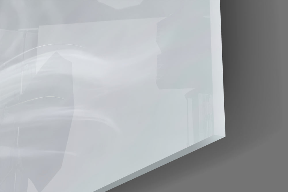 White Lion Glass Wall Art