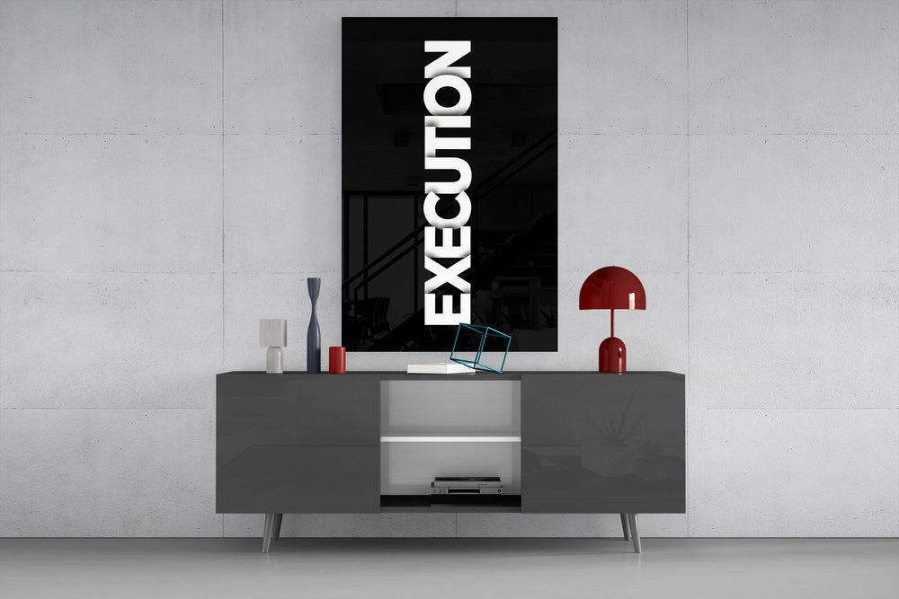 Execution Bold Black Glasbild
