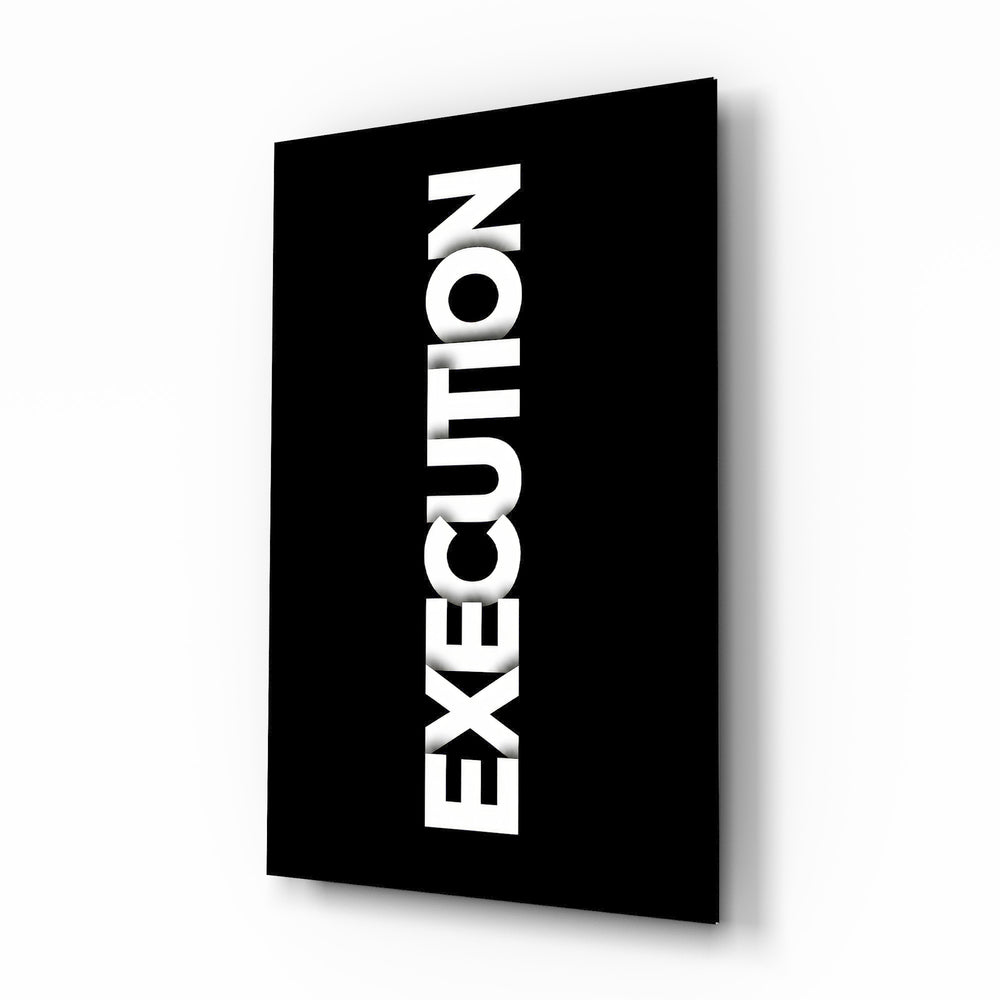 Execution Bold Black Glasbild