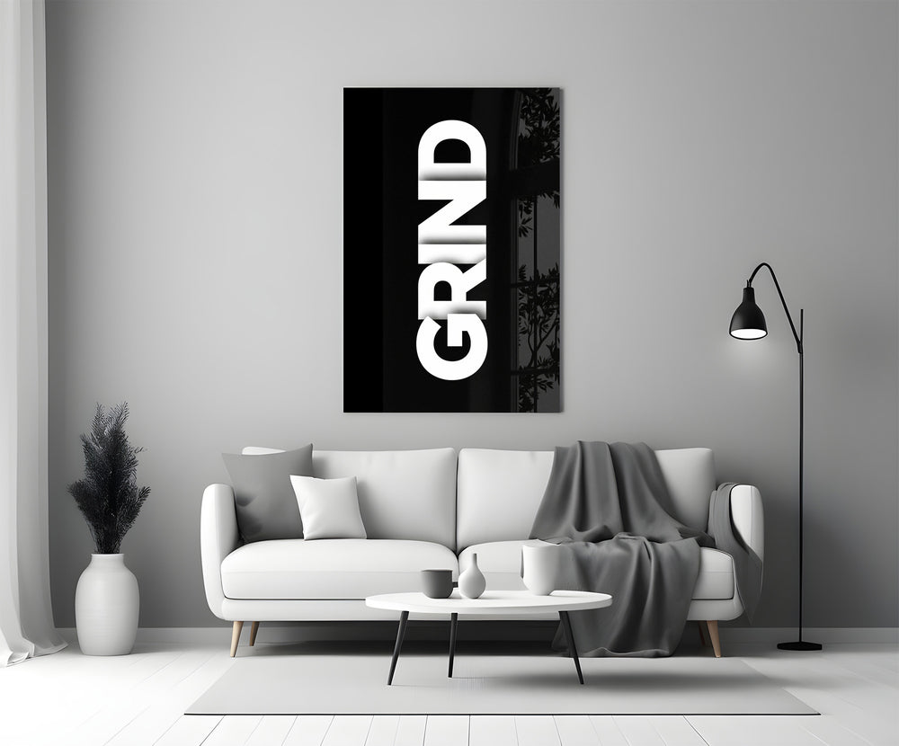 Grind Bold Black Glasbild