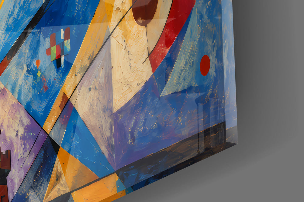 Statue of Liberty glass wall art close-up detail of the printed surface on tempered glass
