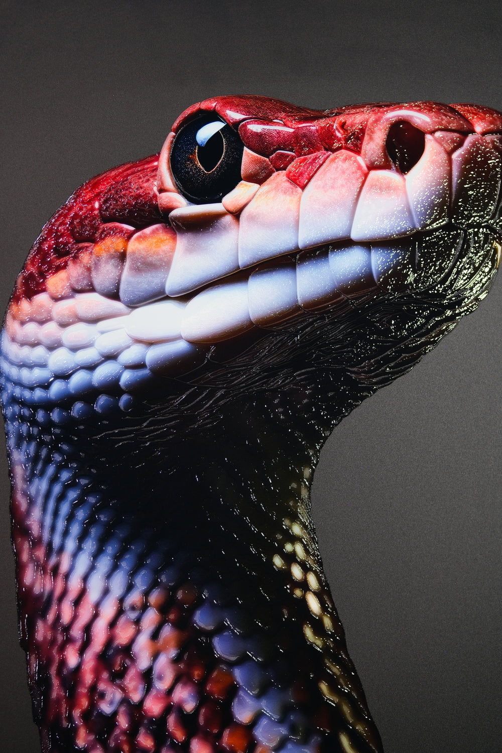 Dark Symbiote Noir — Haptic 3D Embossed + High-Gloss Lacquer Print