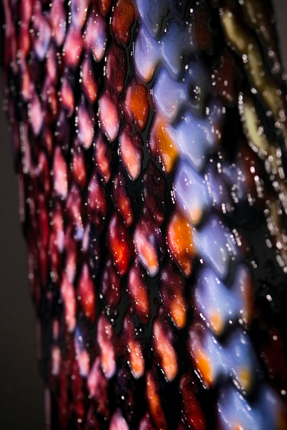 Dark Symbiote Noir — Haptic 3D Embossed + High-Gloss Lacquer Print