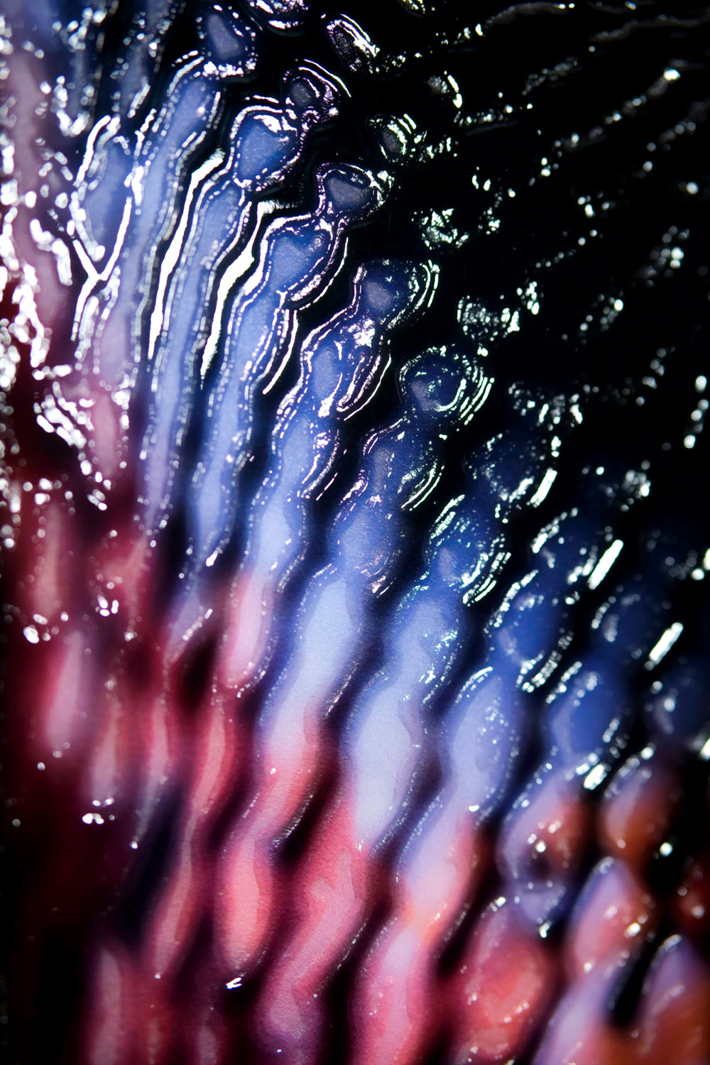 Dark Symbiote Noir — Haptic 3D Embossed + High-Gloss Lacquer Print